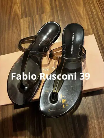 FABIO RUSCONI 비치 샌들 39 사이즈 그레이