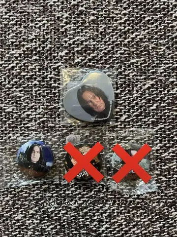 세부루스 스네이프 하트 캔뱃지 캔뱃지 핀 배지 3개 세트