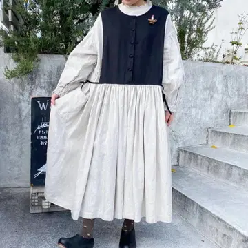 인기 작가님*린넨*원피스*핸드메이드