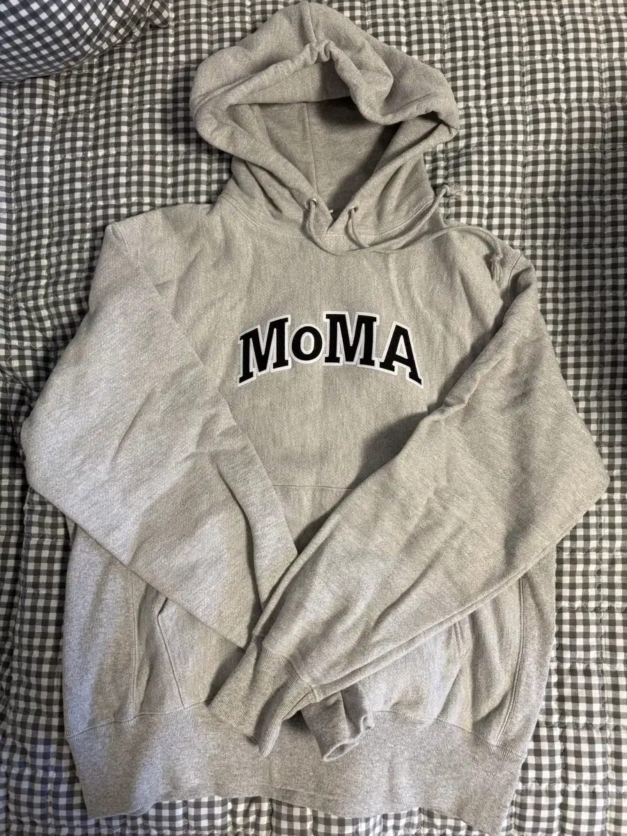 챔피온과 뉴욕현대미술관 콜라보 MoMA 후드티 그레이 M