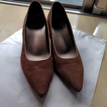 와코루 성공 웨이크 브라운 스틸레토 펌프스 23.5cm