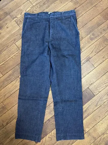 ANATOMICA 다크 블루 스트레이트 데님 팬츠