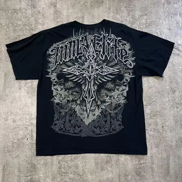 y2k MMA Elite affliction 스컬 티셔츠 그런지