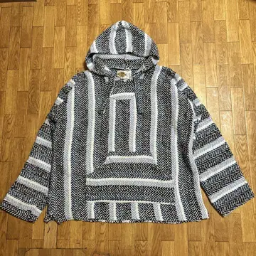90s 멕시코제 멕시칸 후드티 XXL 구제 의류 스카이블루 네이비 화이트