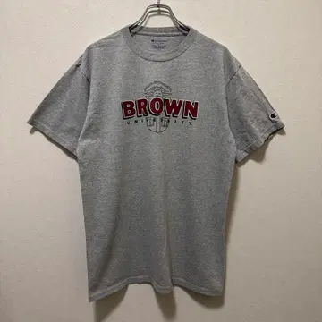 새상품급 챔피온 챔피언 브라운 대학 칼리지 티셔츠 그레이 L