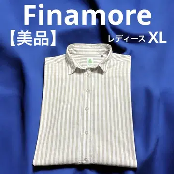 Finamore 피나모레 긴팔 셔츠 블라우스 스트라이프 NO3168
