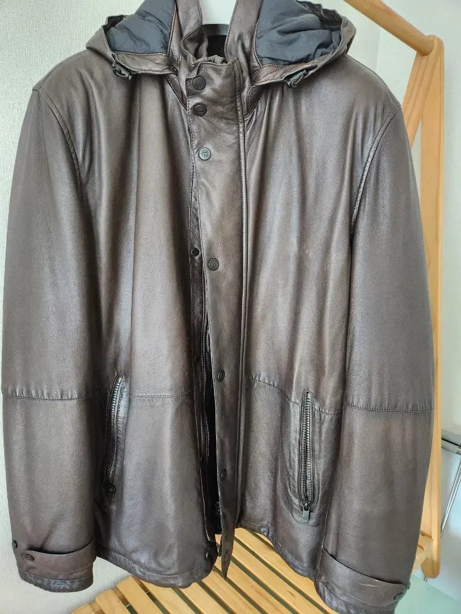 Massimo Dutti Lambskin Hooded Jumper L