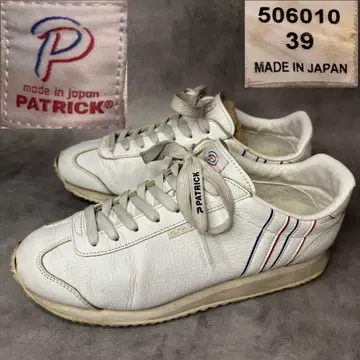 PATRICK DATIA 506010 화이트 가죽 스니커즈 24.5cm