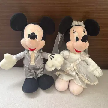 디즈니 시리즈 웨딩 봉제 인형 2종
