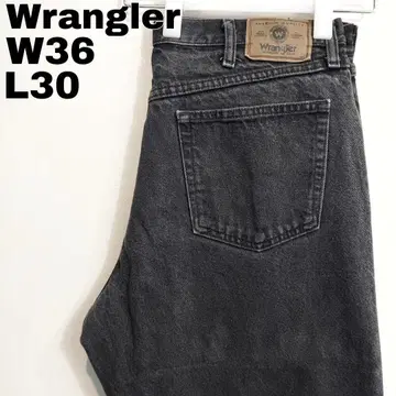 Wrangler 랭글러 W36 블랙 데님 하의 블랙 13404