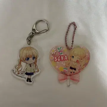 HoneyWorks 나루미 세이나 키링 2종