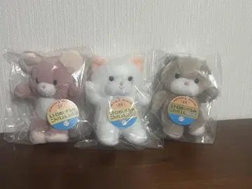 요시토쿠 레트로 컬렉션 미니 3종 (Q 피피 & 토끼 & 크리미 세트)