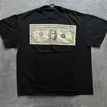 Nirvana Nevermind 100달러 지폐 티셔츠 (XL)