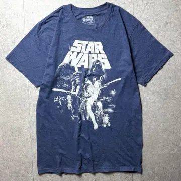 STAR WARS 반팔 티셔츠 에피소드 4 영화 무비 파랑 블루 L