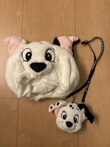 101마리 강아지 캐릭터 모자와 파우치 세트