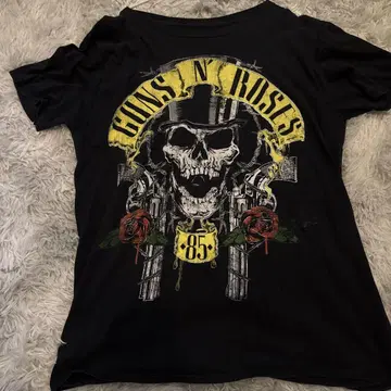 GUNS N' ROSES 스컬 티셔츠 85