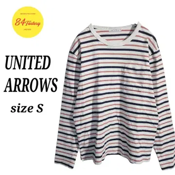 UNITED ARROWS 긴팔 보더 티셔츠 컷소 롱T 남성용 S
