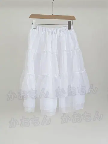 화이트 티어드 스커트 nieeh