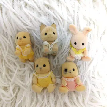 실바니안 패밀리 아이보리 개 고양이 토끼 묶음 판매