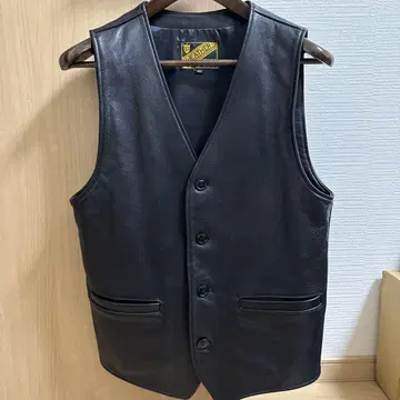 와이투레더 가죽 베스트 스타 하이드 소가죽 사이즈 40