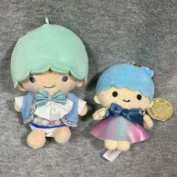 산리오 키키 키키라라 봉제 인형 마스코트 메달 키링