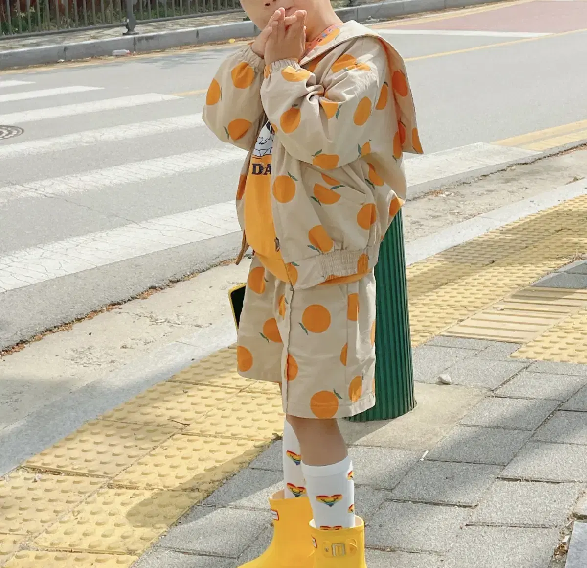 (130)젤리멜로 자켓 반바지 셋