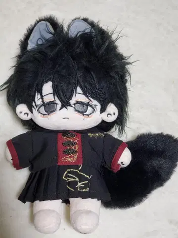 무속성 봉제 인형 20cm 처진 눈 늑대 목화 인형