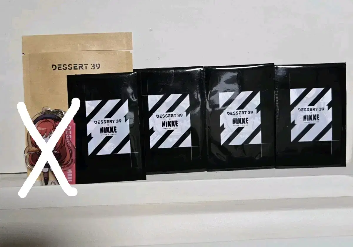 니케 디저트39 콜라보 키링,포토카드