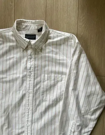 90s Lands' End 랜즈 엔드 스트라이프 셔츠 USA제