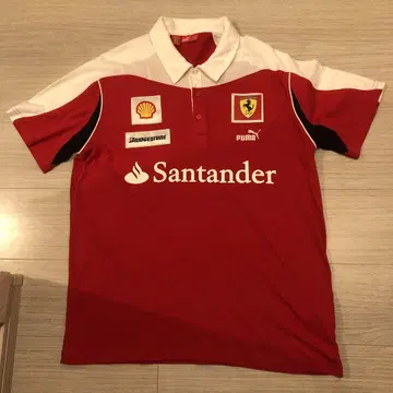 Ferrari 푸마 피케 셔츠 L