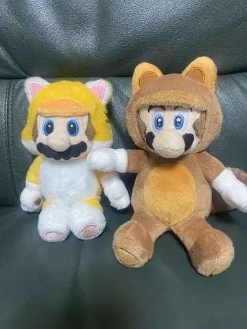 너구리와 고양이 인형옷 마리오 봉제 인형 마스코트
