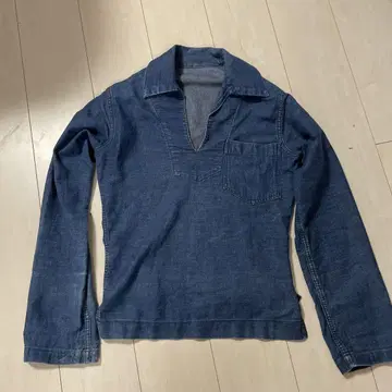 40s usnavy 데님 풀오버 셔츠