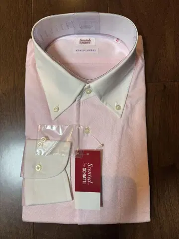 SCHIATTI 핑크 드레스 셔츠 화이트 칼라