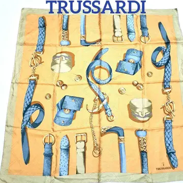새상품급 TRUSSARDI 트루사르디 실크 100% 스카프 대형 스톨