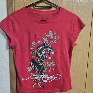 Ed Hardy 빨간색 티셔츠 반팔
