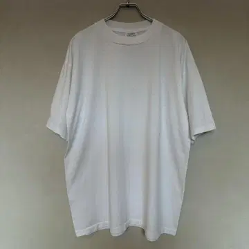 90's t USA제 싱글 스티치 무지 티셔츠 XL 화이트