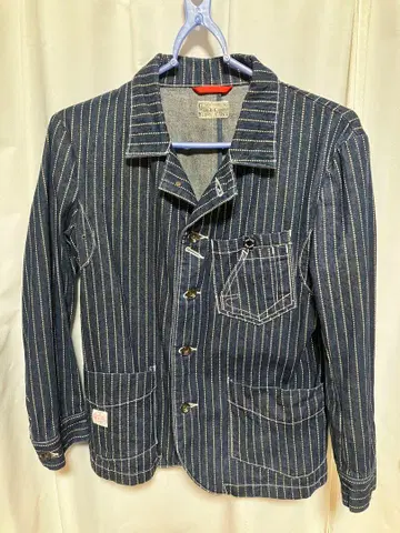 넥서스 세븐 스트라이프 디자인 데님 자켓