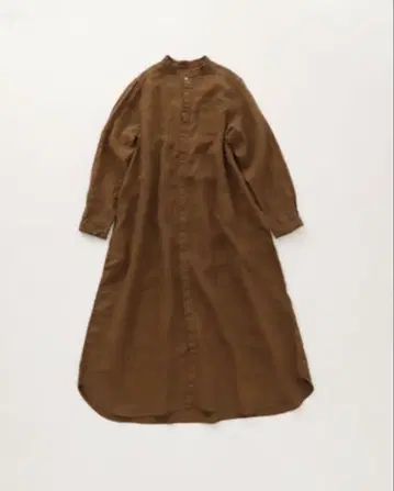 nest Robe 린넨 밴드 카라 셔츠 원피스 new fabric