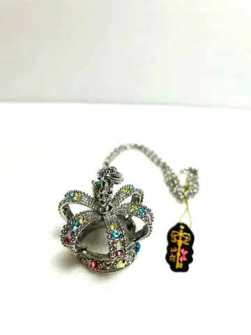 수요일의 앨리스 빅 크라운 목걸이 왕관 레어 실버 골드 대