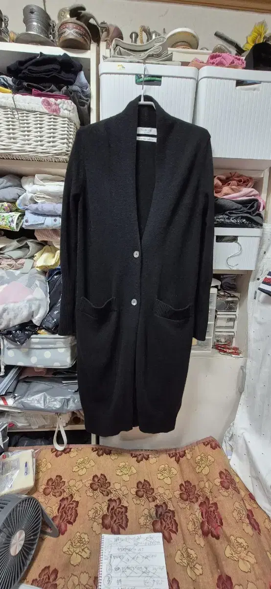 Cashmere 100% Knit Long Cardigan