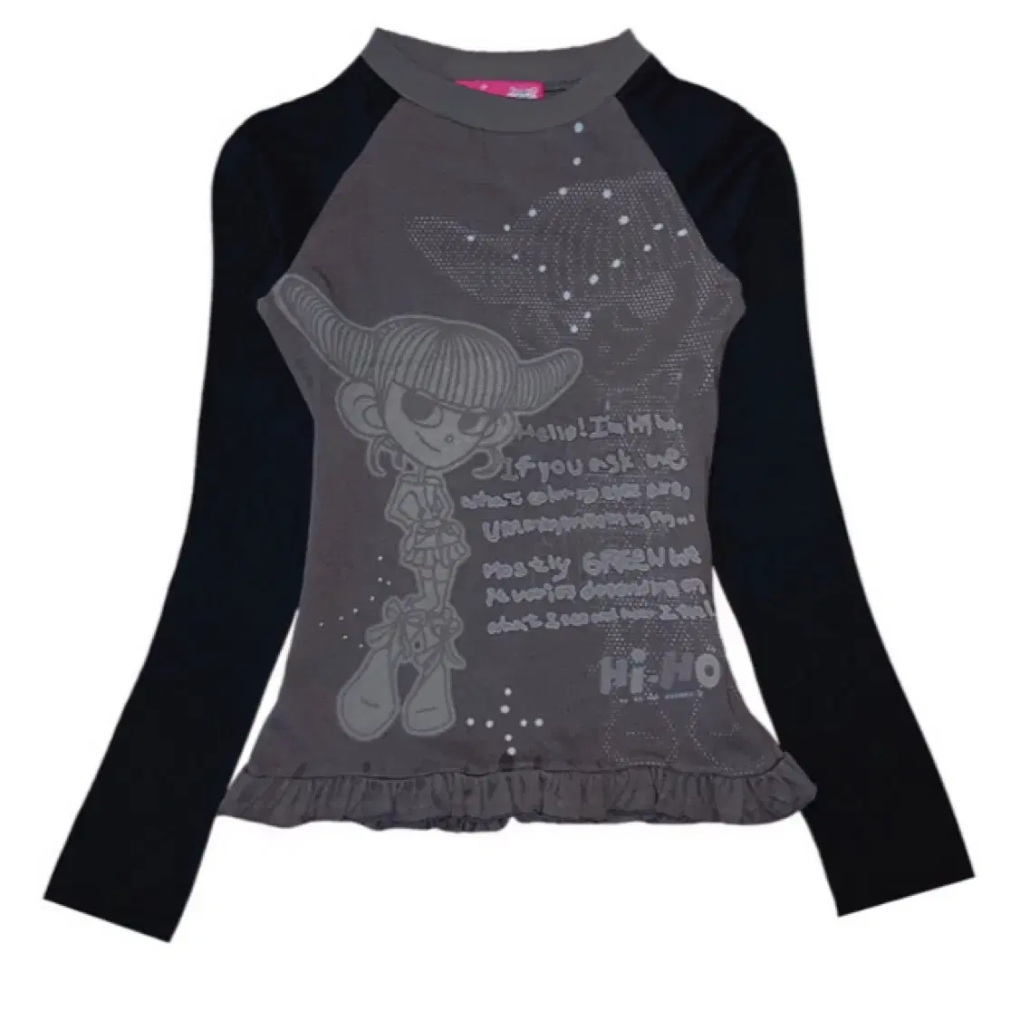 HugyourSkin Rilakkuma Dot Raglan Tee on Bunjang Global Site.