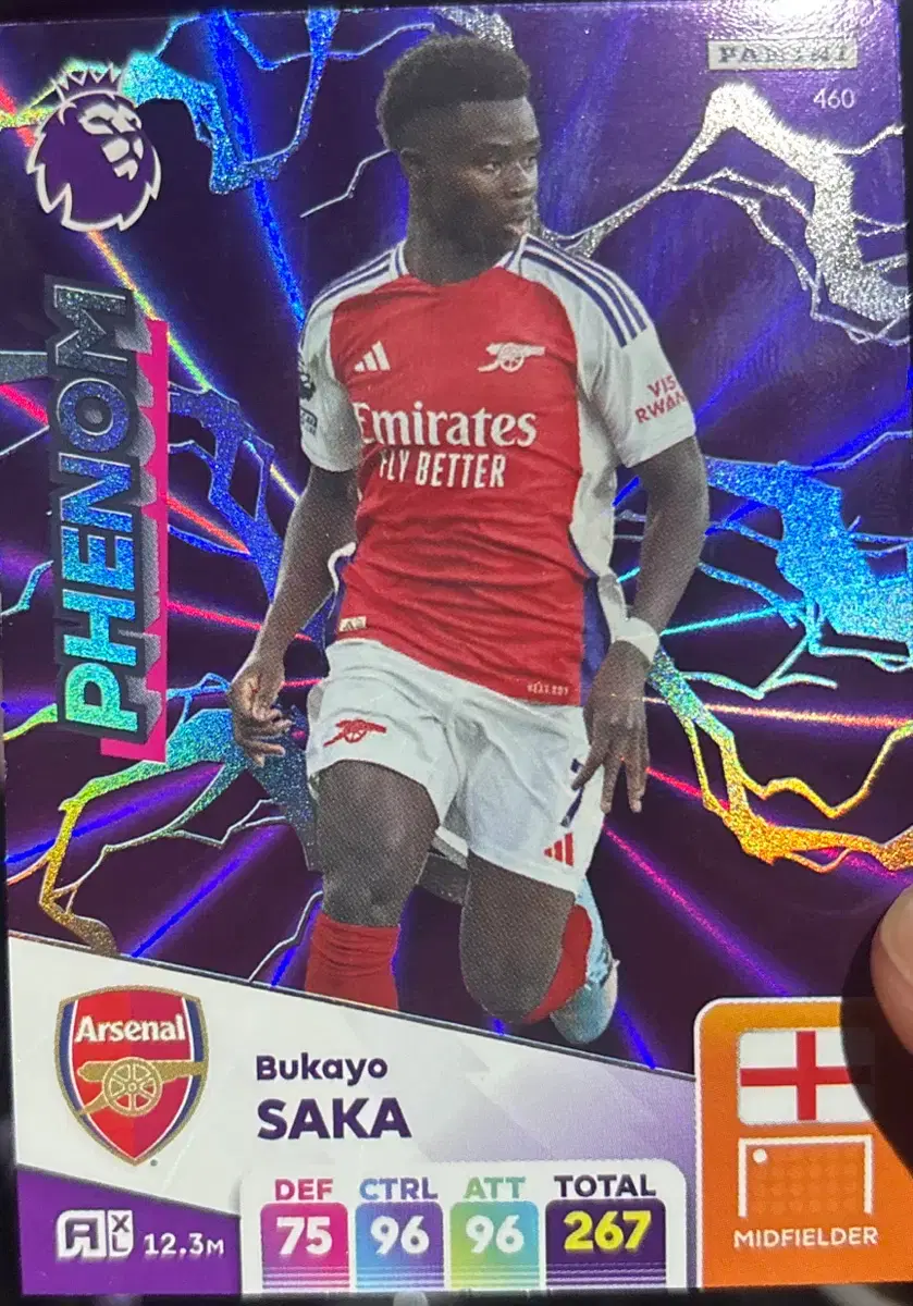 파니니 프리미어리그 2024 2025 부카요 사카 페놈 트레이딩 카드