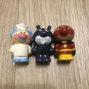 호빵맨 잼 아저씨 바이킹맨 3개 세트 손가락 인형 레트로 옛날