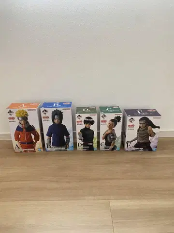 NARUTO 제일복권 나루토 MASTERLIZE 피규어 세트 A~E
