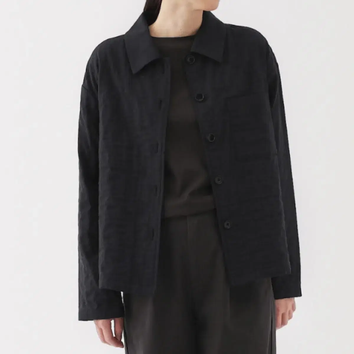 Muji Women's Kapok Blend Double Gauze Quilted Jacket