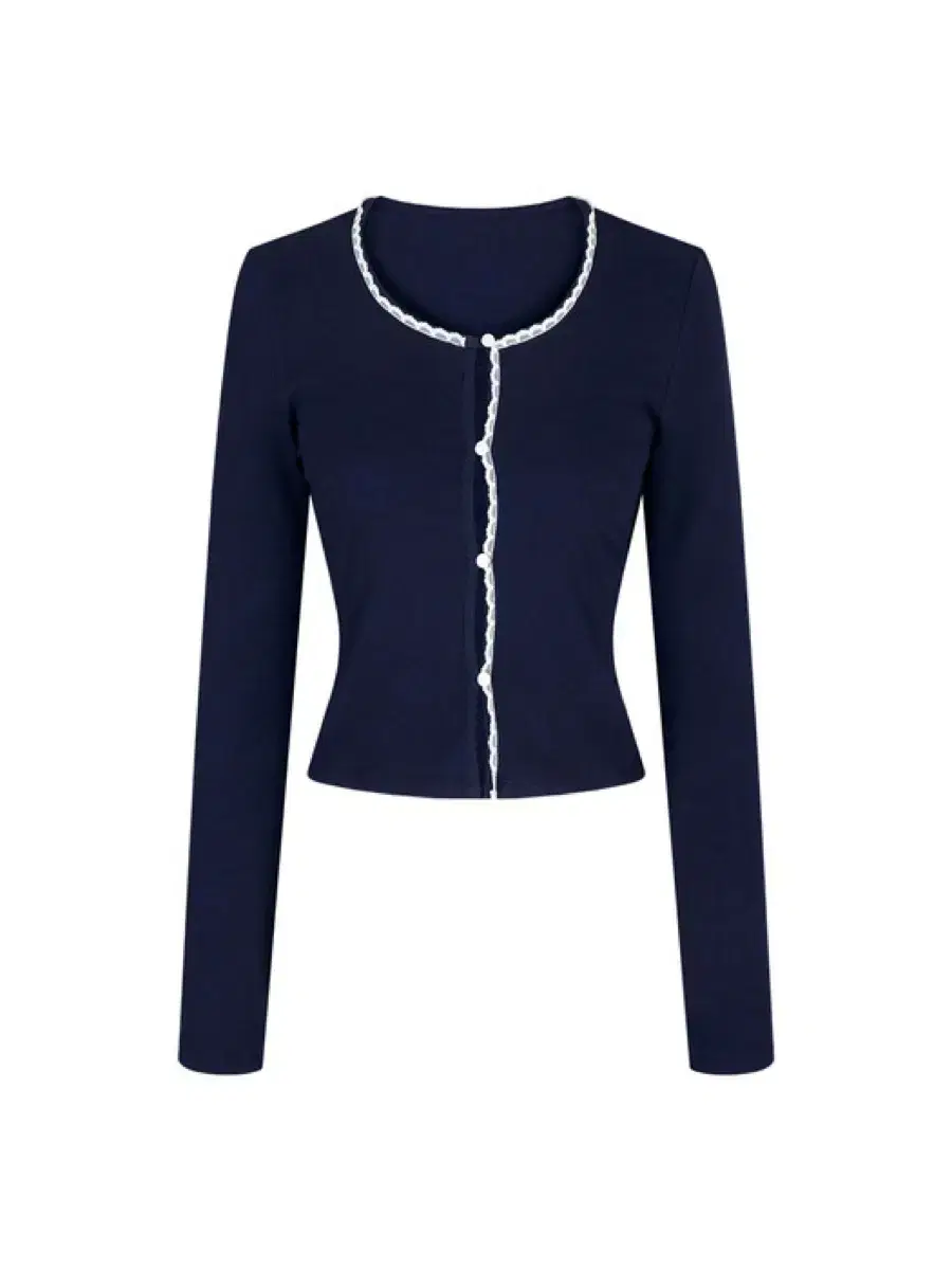 Margarin Fingers Cardigan lace trimming cardigan