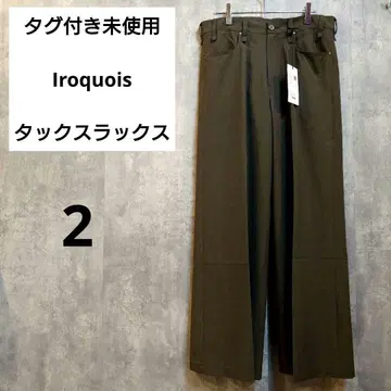 (택 포함 미사용) [Iroquois] 이로코이 478118 슬랙스 카키