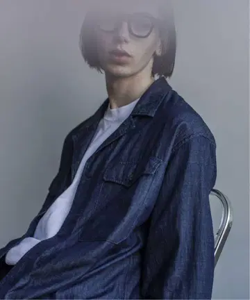 STANDARD JOURNAL HEUGN 코야마 씨 데님 셔츠 블루종 L