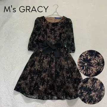 MsGRACY 엠즈 그레이시 꽃무늬 플라워 리본 원피스 38