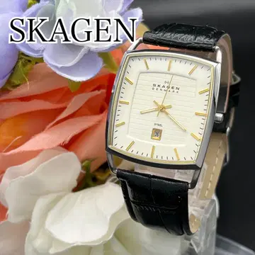 작동 손목시계 SKAGEN 스카겐 남성용 벨트 새상품 날짜 C77